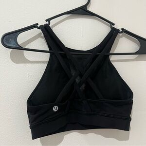lululemon athletica Mesh Black Sports Bra